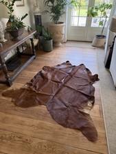 Natural Cowhide Leather Rug