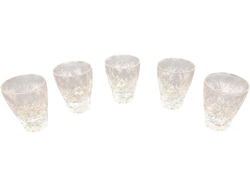 Crystal whisky glasses set - glasses, of