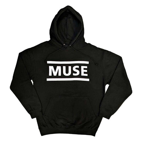 Muse hoodie white band logo - muse,