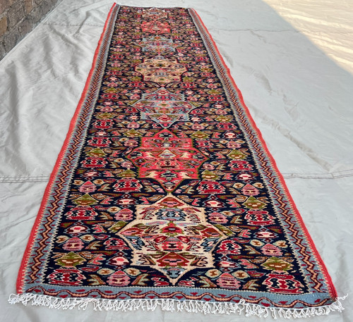 Vintage turkish kilim runner - vintage,