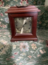 London Clock Company Wooden Mantel Clock Battery Operated