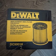 NIB DeWalt Replacement Hepa Filter For DC500 DC5001H