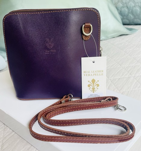 Nwt real leather vera pelle - nwt,