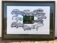 Jaguar Classic Cars Art Past & Present XJS XK XJ6 E Type etc Mark Locker