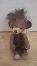 MERRYTHOUGHT CHEEKY PUNKIE WILDSIDE BROWN SUEDETTE TEDDY BEAR 9" 49/75 LTD ED
