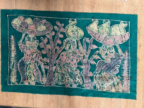 Large batik decorative fabric - decorative,