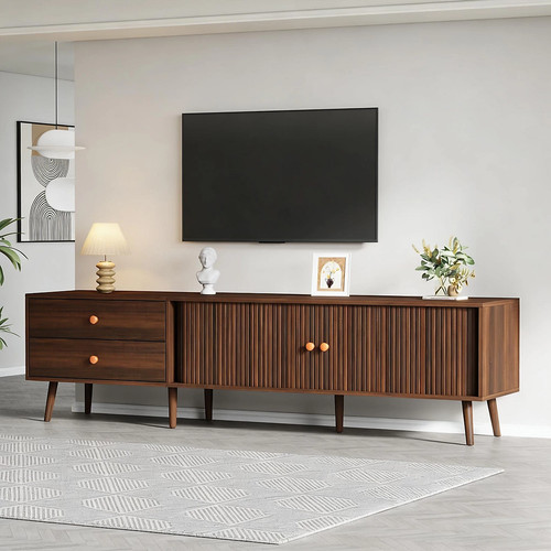 Walnut stand cabinet - stand,