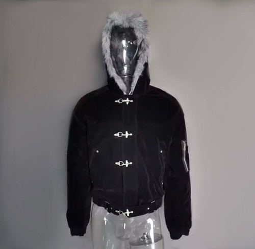 Bomber jacket fireman clasp - jacket,