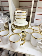24 PCS White Ceramic Dinner