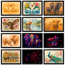 Trendy Animal Posters Bird Cow