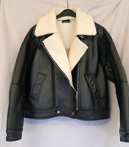Boohoo black faux - boohoo,