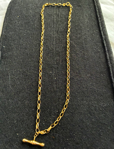 9ct yellow gold cable chain - gold,
