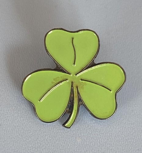 Shamrock pin badge lapel - shamrock,