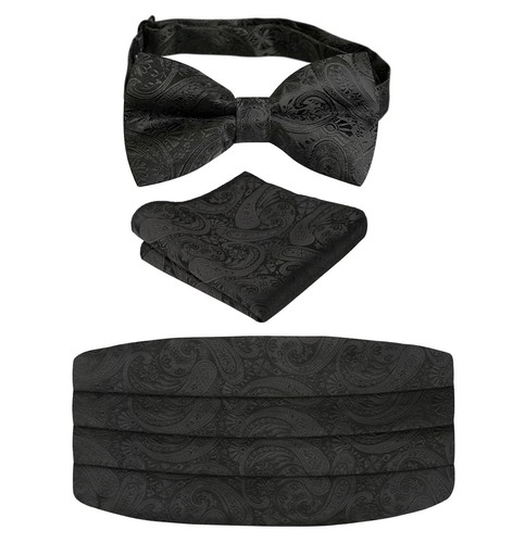 Alizeal mens solid pre tied - alizeal,