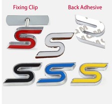 ZETEC S GRILLE BADGE EMBLEM METAL BACK TAPE / FITTING KIT FOR FORD FIESTA FOCUS