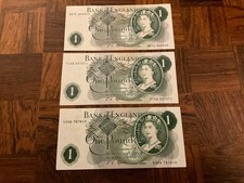 3 x £1 Bank of England