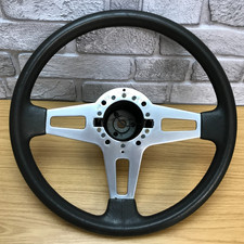 Genuine VW Golf GTi MK1 Wolfsburg Brown PU Steering Wheel. Transporter etc. 6B