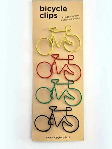 Bicycle clips novelty coloured - bicycle,