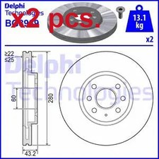 X2 PCS FRONT BRAKE DISC ROTOS