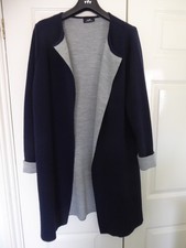 WALLIS Navy & Grey Coatigan M
