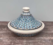 Light Blue Patterned Tagine