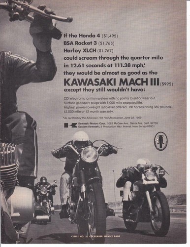 1970 kawasaki mach iii 500cc - mach,
