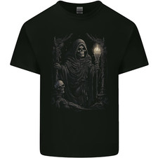 Gothic Grim Reaper Goth Heavy Metal Skull 5 Mens Light Cotton T-Shirt