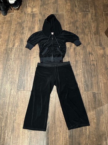 Juicy couture black velour - juicy,