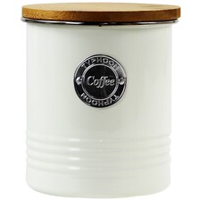 Coffee Canister Vintage Cream