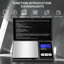 Digital Scales 0.01g 200g Gram Gold Jewellery Weighing Pocket Mini Electronic UK