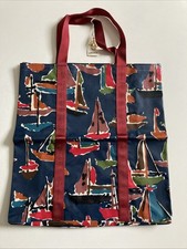 Liberty Of London Oil Cloth Tote Bag With Tag Boat Design 