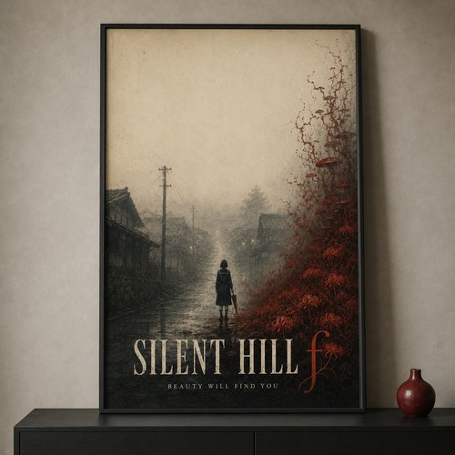 Silent hill poster - f, japanese