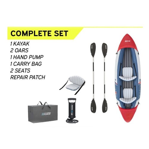 Person inflatable kayak with - inflatable,