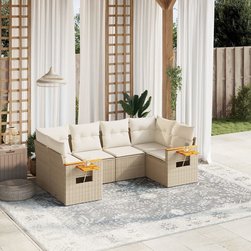Garden sofa set beige - sofa, beige,