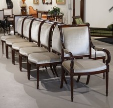 Set of 8 mahogany Regency