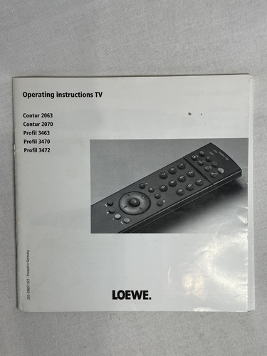 Loewe manual e3001 chassis - loewe,