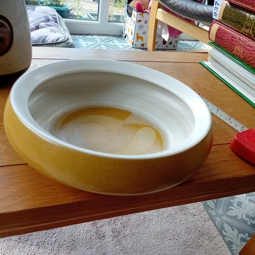Handmade ceramic swirl design - ceramic,
