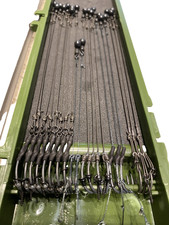 20 custom made carp rigs in rig box.