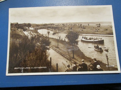 Postcard cleethorpes boating - postcard, cleethorpes,