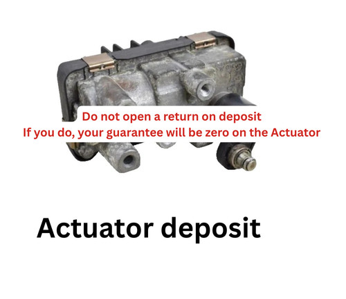 Actuator refundable deposit - actuator,