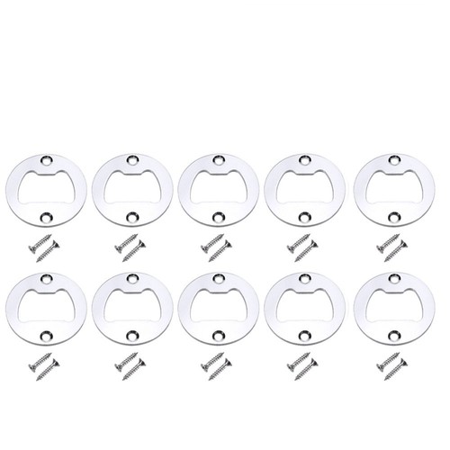 Stainless steel bottle opener - stainless,