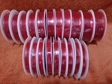 20 ROLLS Red Satin Edge