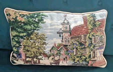 Needlepoint Cushion Cover Collection D'Art W Germany Circa 1970s VGC Vintage 21"