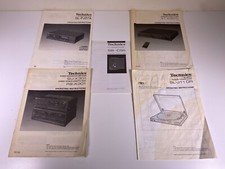 Technics SU-X301/RS-X301/ST-X301L/SL-PJ27A/SL-J11OR/SB-CS5 Hi Fi Unit Manuals GC