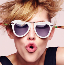 ICONIC, COOL KAREN WALKER GREY CAT EYE SUNGLASSES