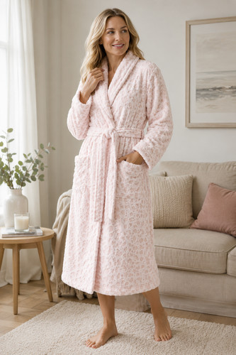 Fleece leopard print - leopard, long