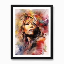 Tina Turner Abstract Painting