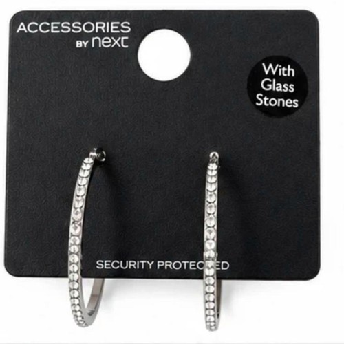 New next silver plated hoop - next,