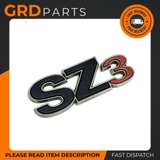 GENUINE SUZUKI SZ3 TAILGATE BOOT BADGE CHROME RED EMBLEM BADGE LOGO USED