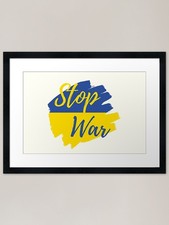Stop War Framed Art Print